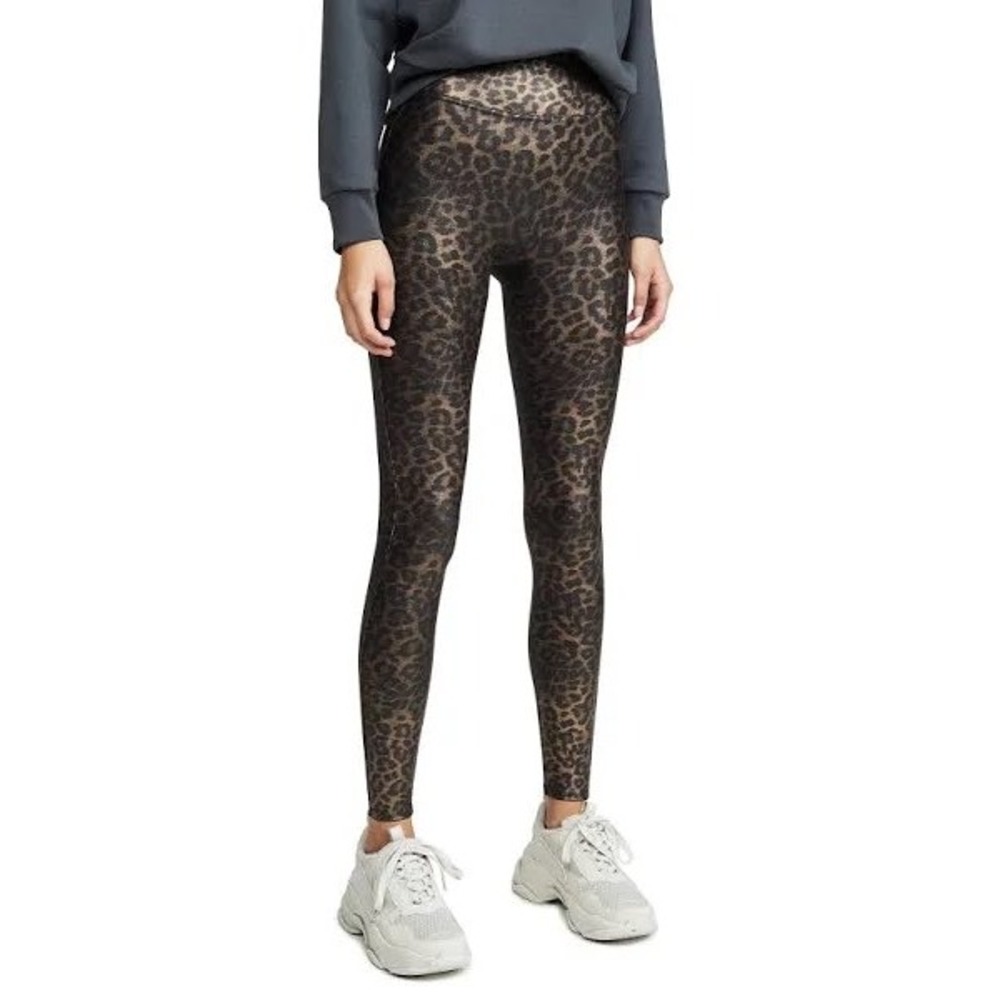 Spanx Faux Leather Leopard Leggings in Leopard Shine Size‎ Small